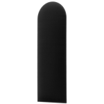 Polsterte Blende Schwarz 20 cm